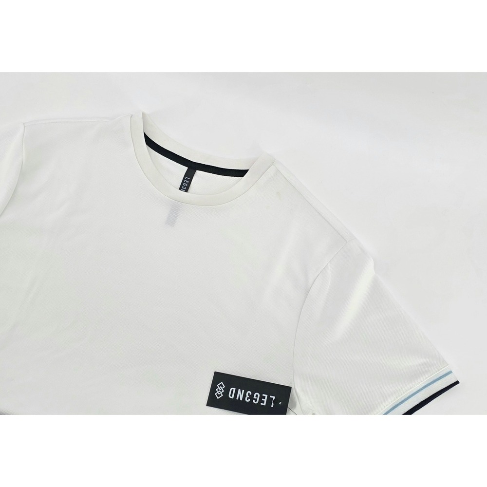 LEG3ND Athletic Short Sleeve T-Shirt Size Large Mens White Sporty Gym Top NWT